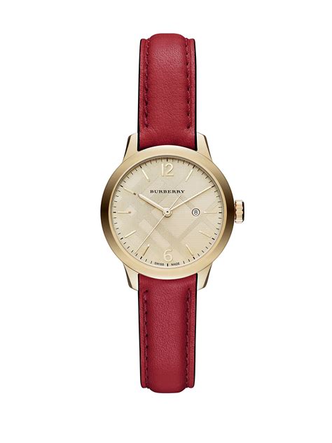 burberry red watch|burberry watch clearance women.